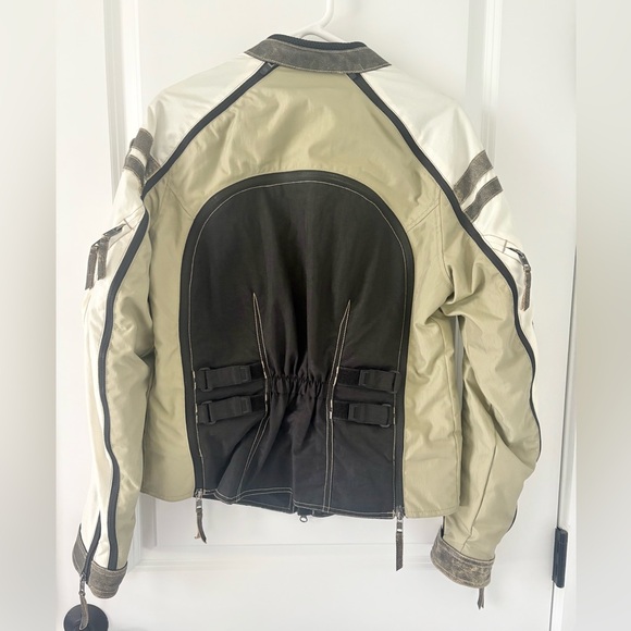 Harley-Davidson Black/Olive Green/Off White Riding Jacket - Picture 7 of 15